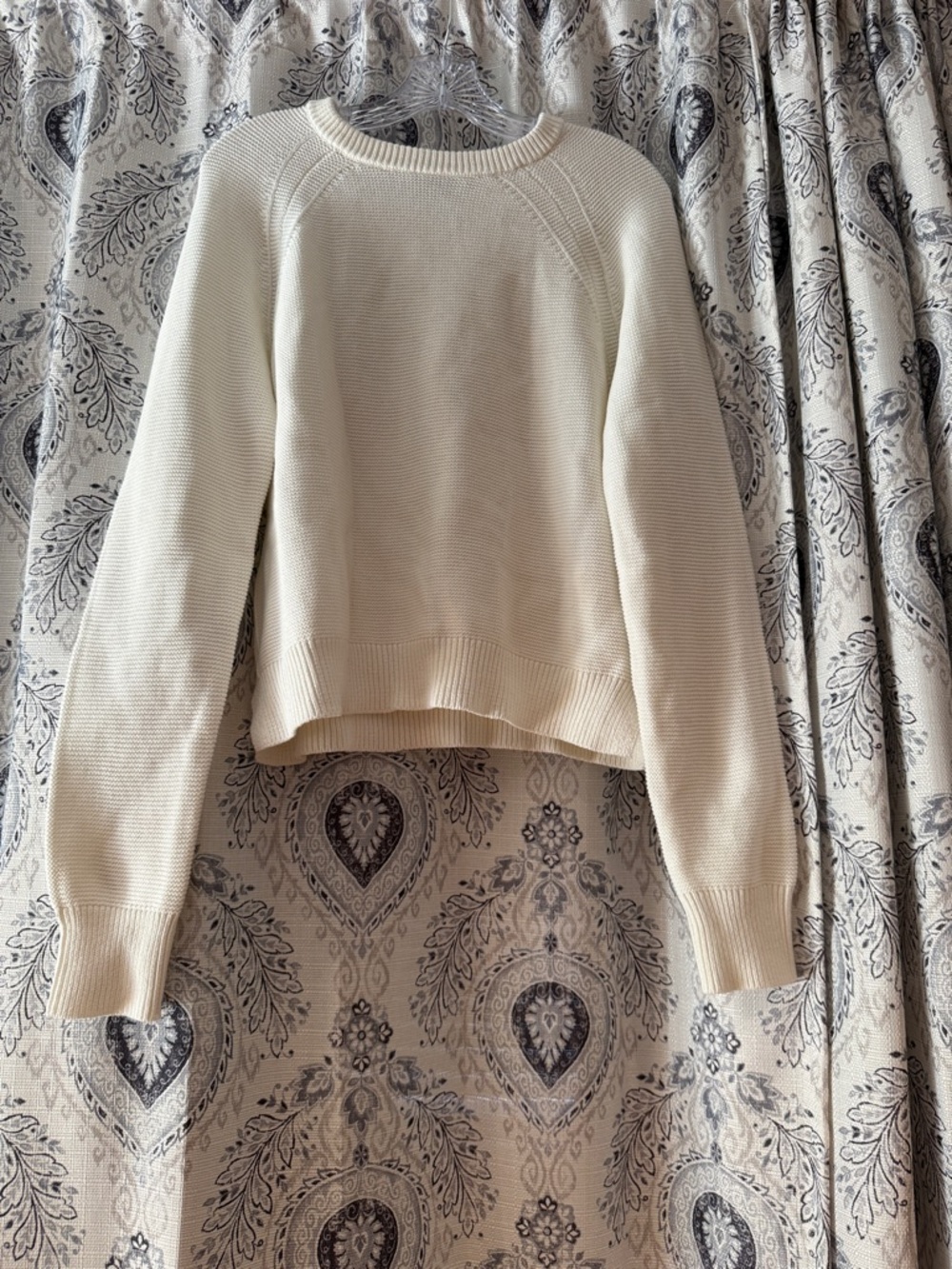 French Connection Cream Crewneck Knit Sweater